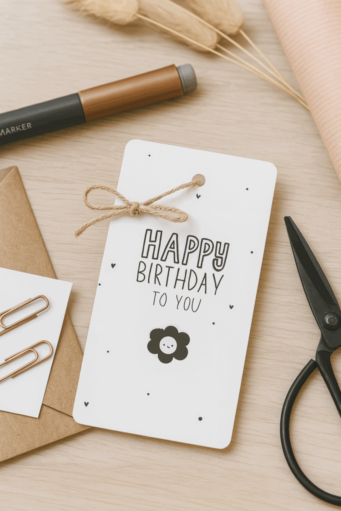 happy birthday Geschenkanhänger Geburtstag
